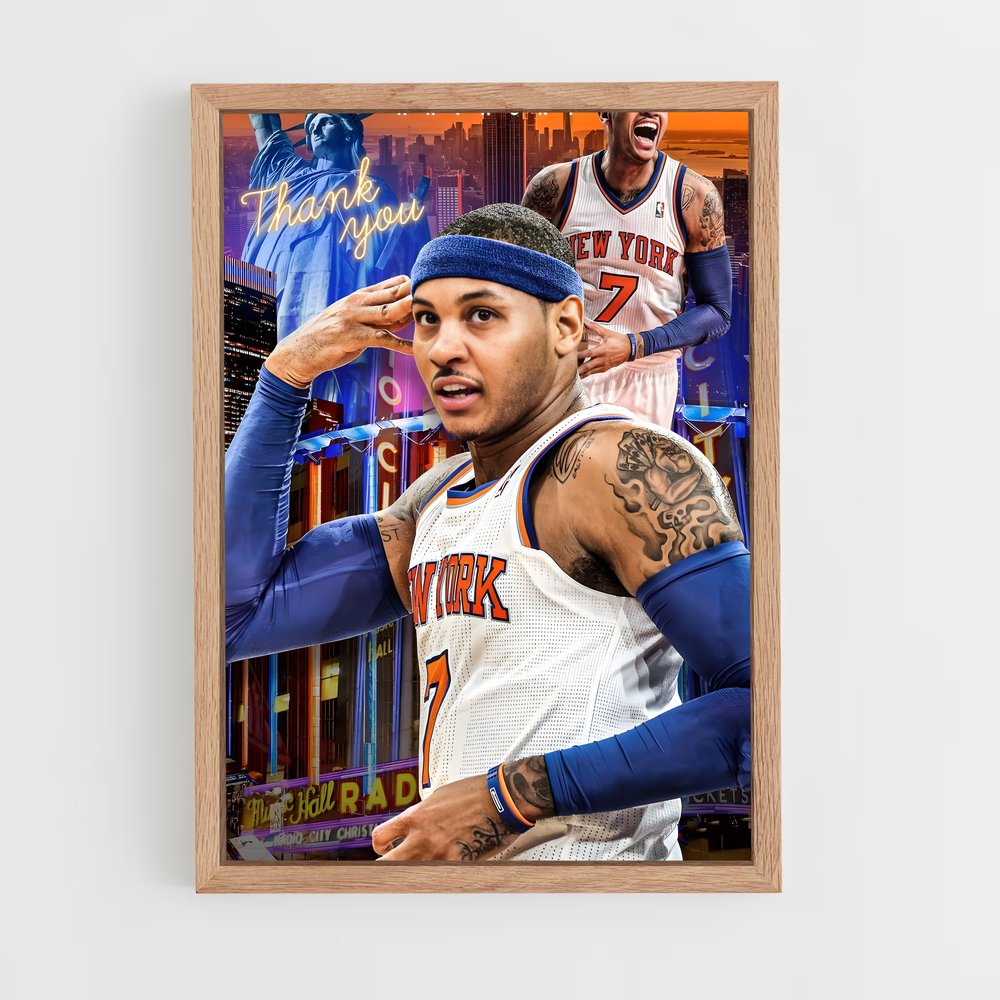 Poster Carmelo's Glory – affiche Basketball (vue 4)